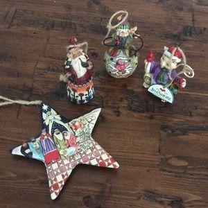 Jim Shore Set of Ornaments